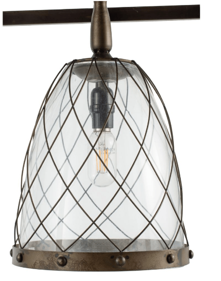 Industrial Metal Stud Pendant Light - From Where - 