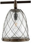 Industrial Metal Stud Pendant Light - From Where - 