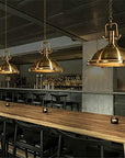 Industrial Nautical Style Single Pendant Light with Frosted Diffuser Chandelier - From Where - 
