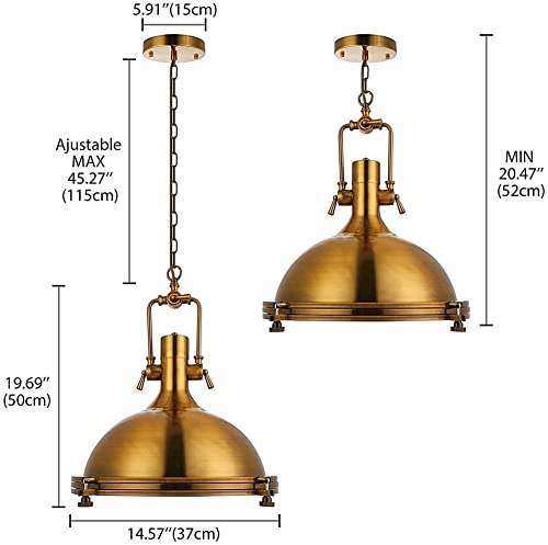Industrial Nautical Style Single Pendant Light with Frosted Diffuser Chandelier - From Where - 