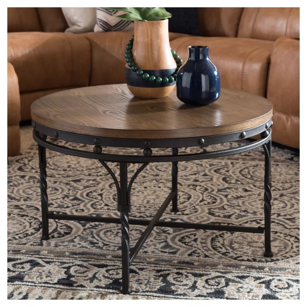 Industrial Round Coffee Table - From Where - 