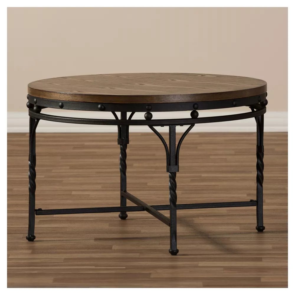 Industrial Round Coffee Table - From Where - 