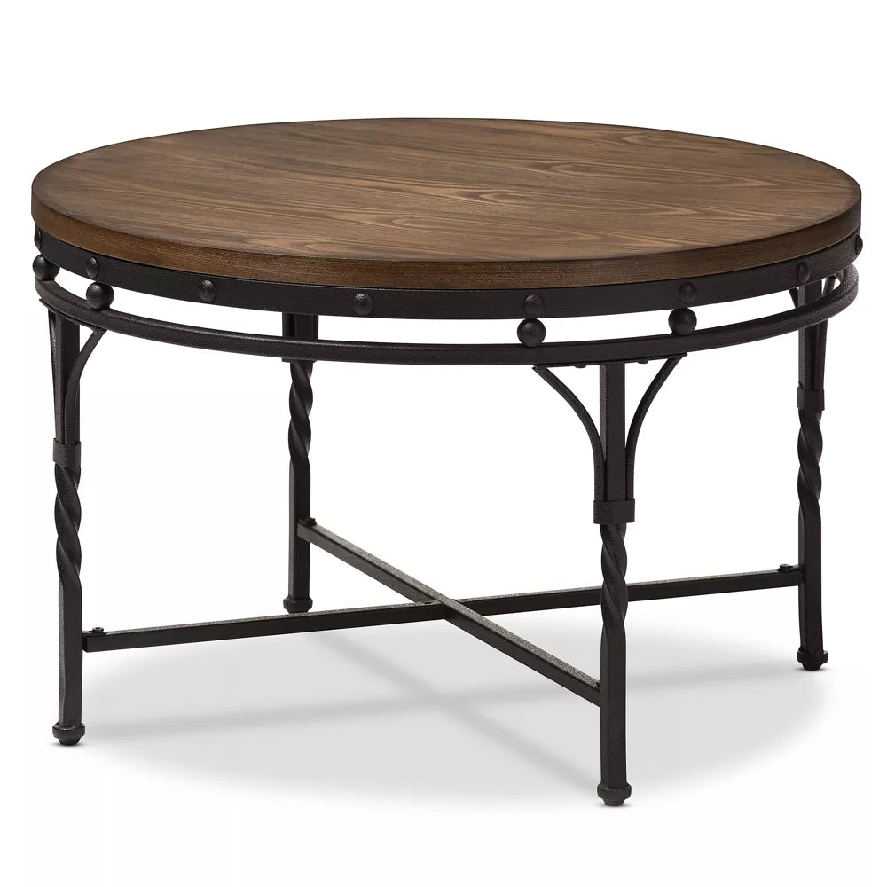Industrial Round Coffee Table - From Where - 