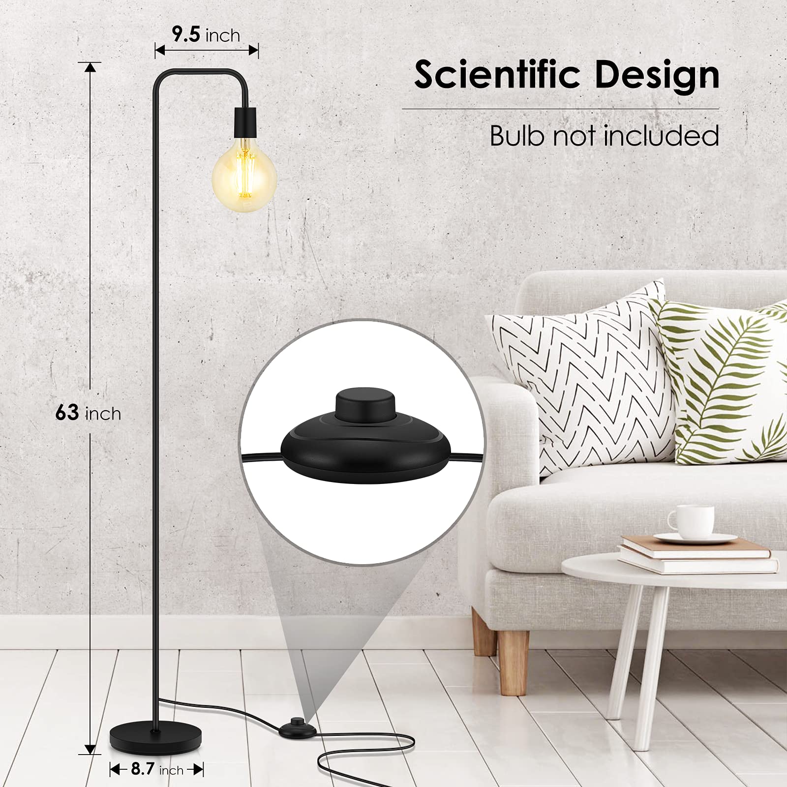 Industrial Standing Floor Lamp - From Where - 