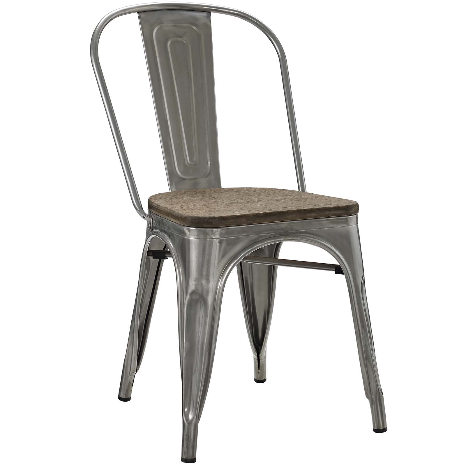 Industrial Steel Dining Side Chairs - From Where - 