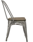 Industrial Steel Dining Side Chairs - From Where - 