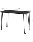 Industrial Style Desk with Hairpin Legs - From Where - 