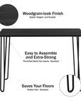 Industrial Style Desk with Hairpin Legs - From Where - 