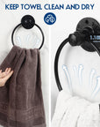 Industrial Towel Ring Rustic Pipe Hand Towel Holder Wall Mounted - From Where - 