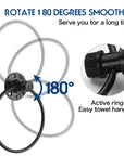 Industrial Towel Ring Rustic Pipe Hand Towel Holder Wall Mounted - From Where - 