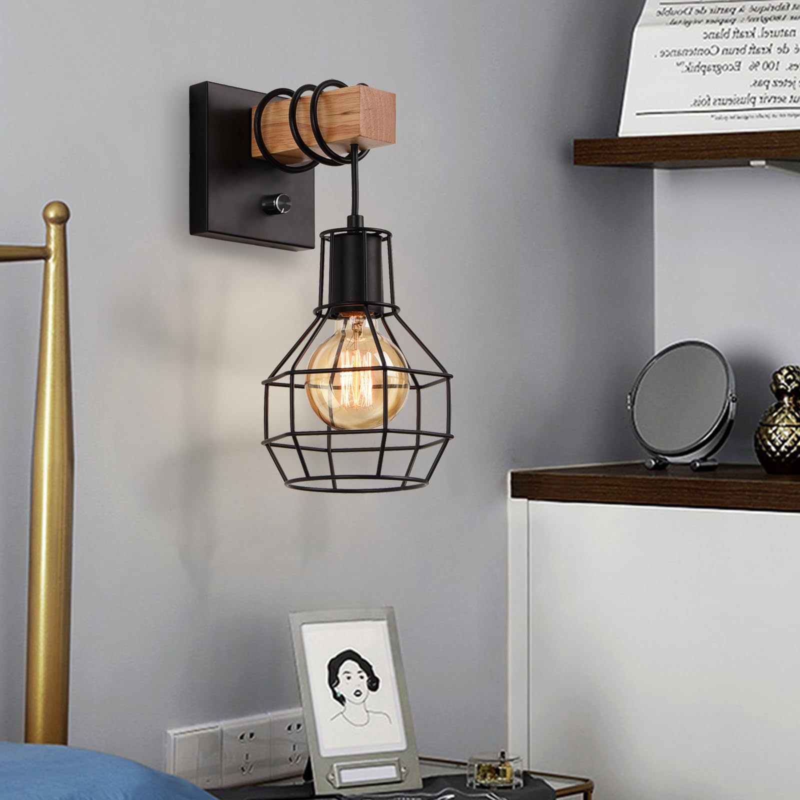 Industrial Wall Sconces (Set of 2) - From Where - 