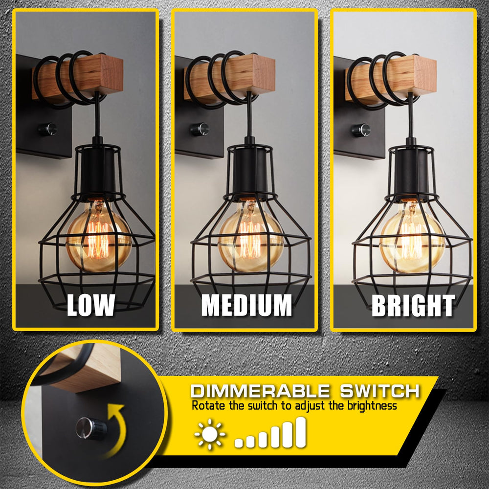 Industrial Wall Sconces (Set of 2) - From Where - 