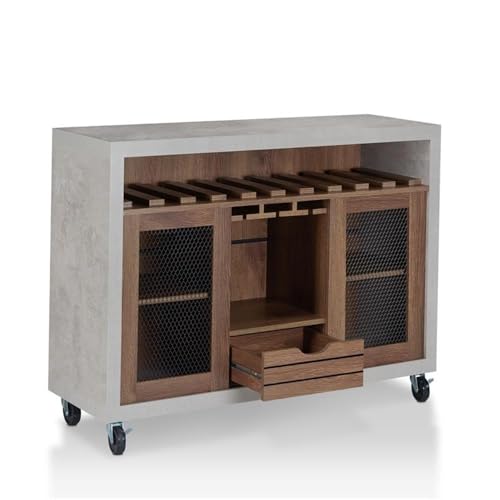 Industrial Wood Wine Rack Buffet - From Where - 