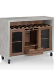 Industrial Wood Wine Rack Buffet - From Where - 