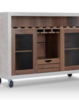 Industrial Wood Wine Rack Buffet - From Where - 