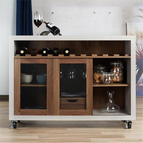 Industrial Wood Wine Rack Buffet - From Where - 