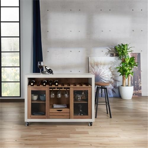 Industrial Wood Wine Rack Buffet - From Where - 