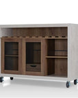 Industrial Wood Wine Rack Buffet - From Where - 