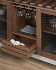 Industrial Wood Wine Rack Buffet - From Where - 