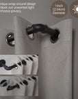 Industrial Wrap Around Black Curtain Rod - From Where - 