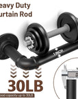 Industrial Wrap Around Black Curtain Rod - From Where - 