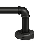 Industrial Wrap Around Black Curtain Rod - From Where - 