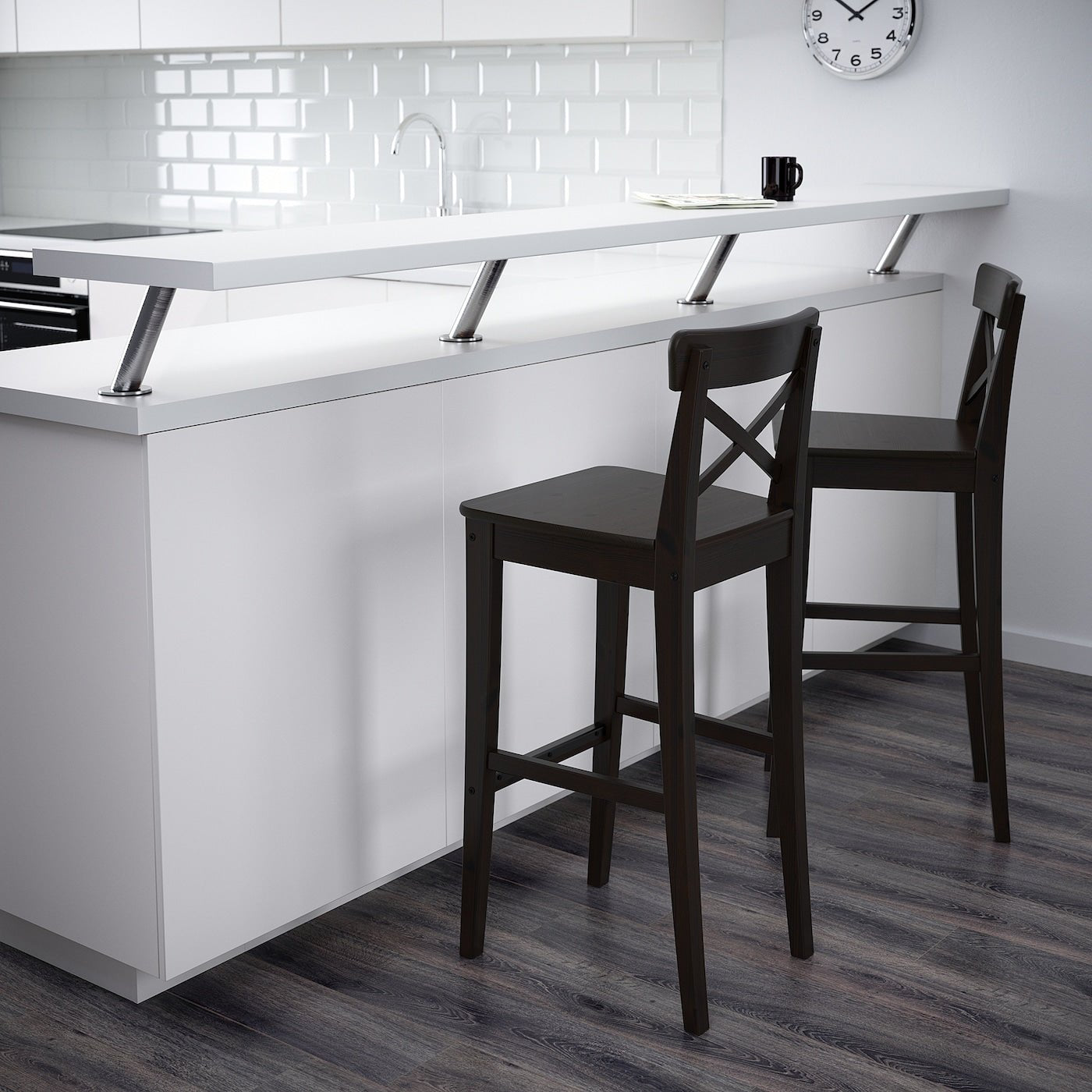 INGOLF Bar Stool with Backrest - From Where - 