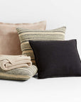 Ink Black 20" Organic Pillow - From Where - 