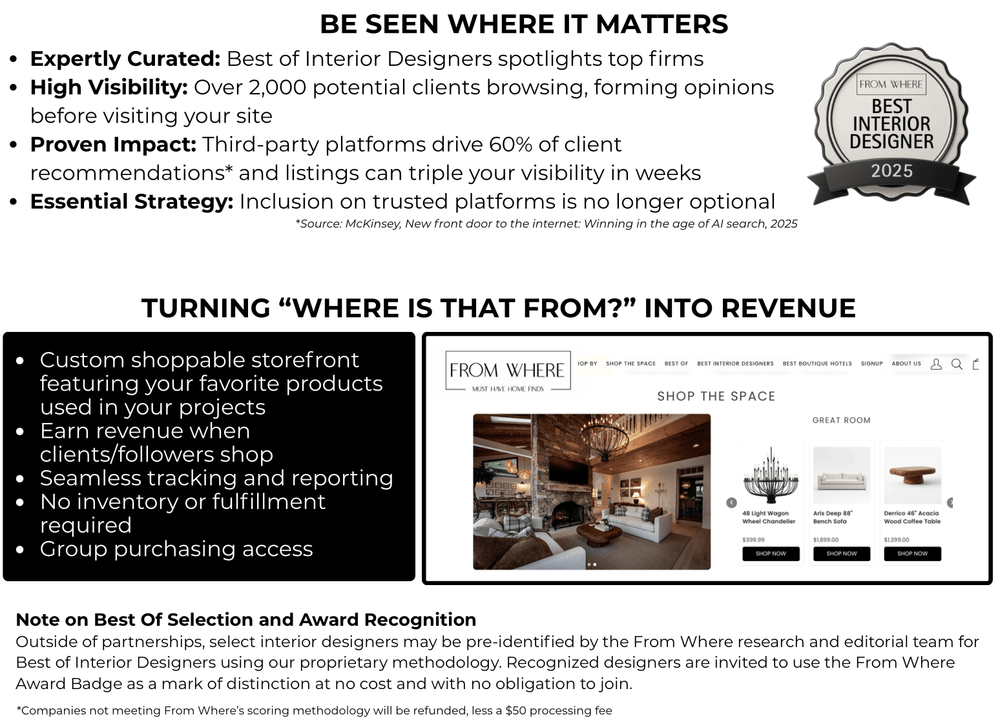 Interior Designer - From Where Finds - 