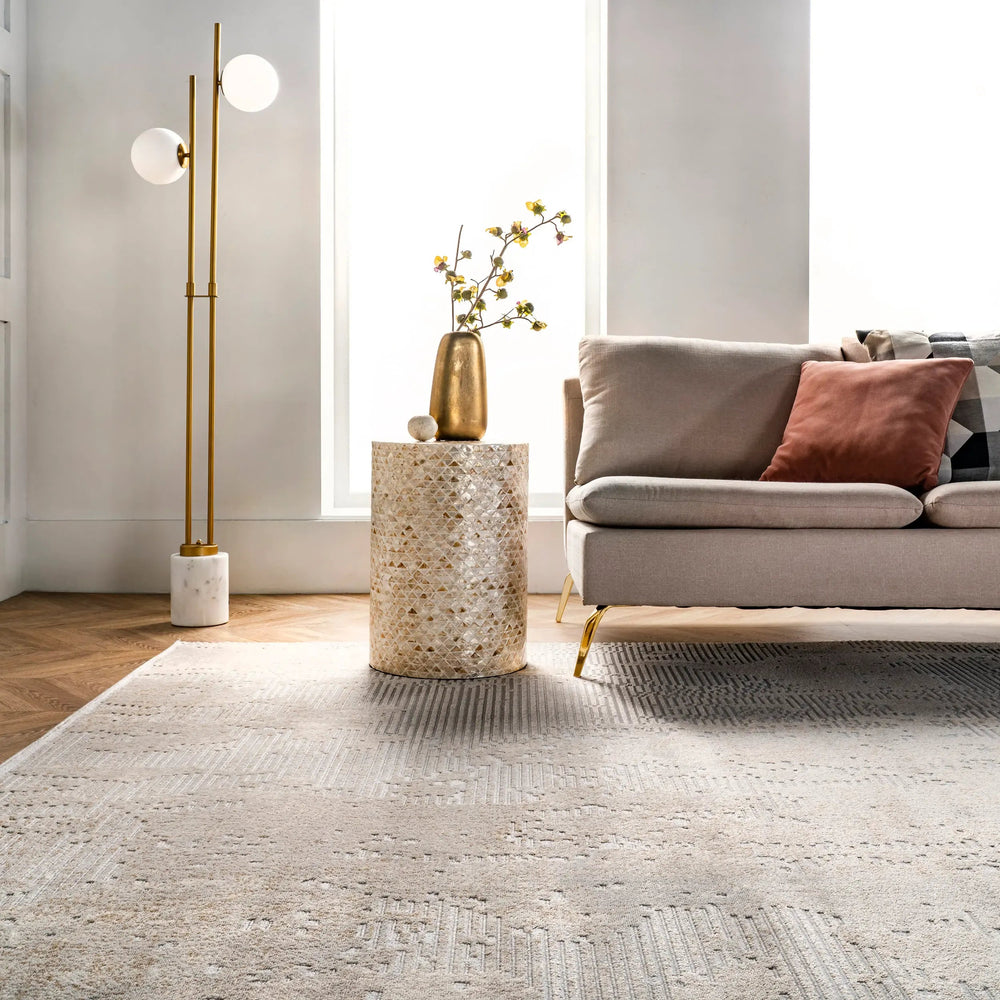 Iris Textured Abstract Rug - From Where Finds - 