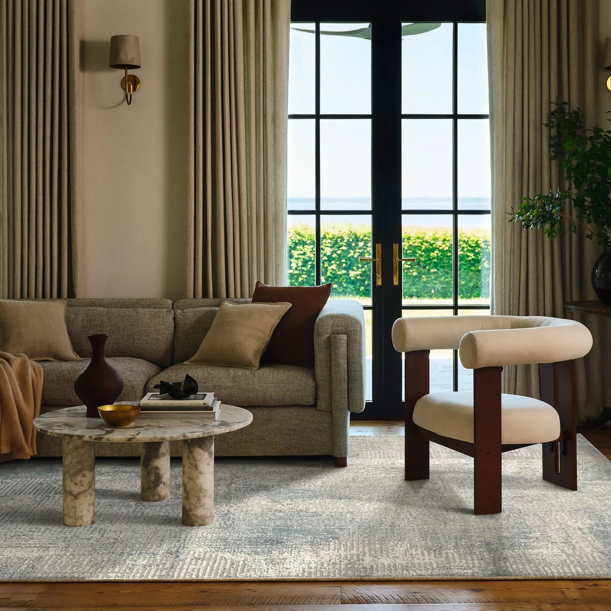Iris Textured Abstract Rug - From Where Finds - 