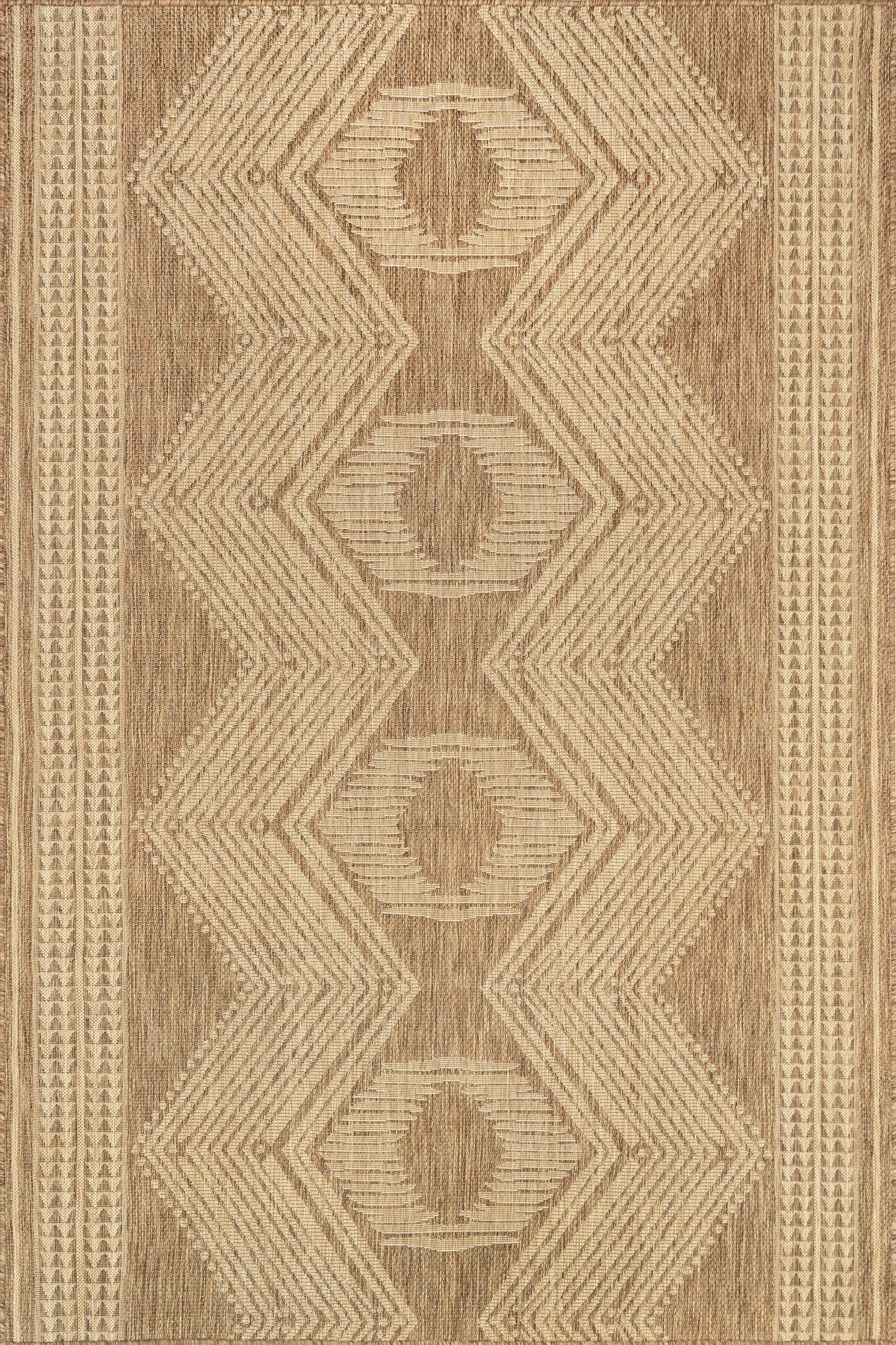 Iris Totem Indoor/Outdoor Flatweave Rug - From Where Finds - 