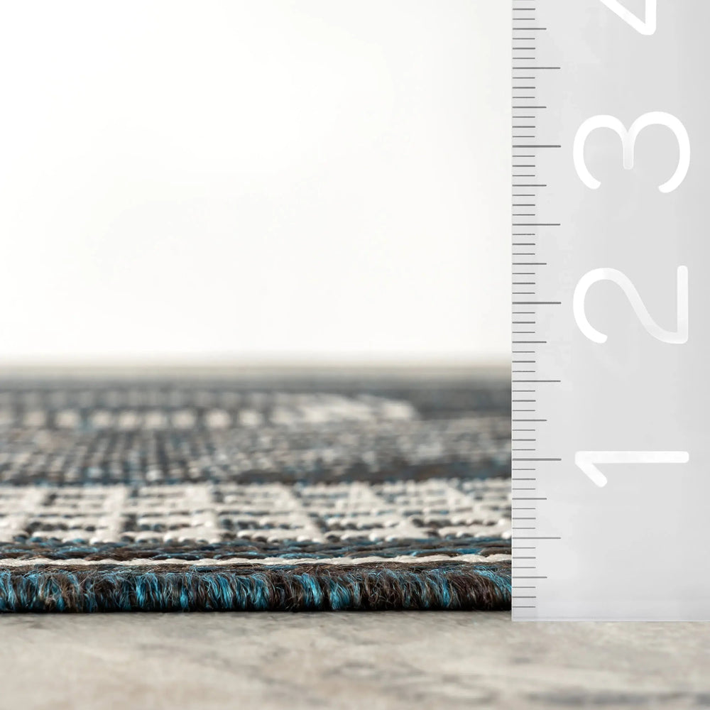 Iris Totem Indoor/Outdoor Flatweave Rug - From Where Finds - 