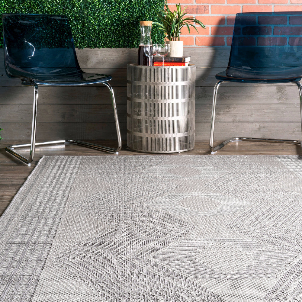 Iris Totem Indoor/Outdoor Flatweave Rug - From Where Finds - 