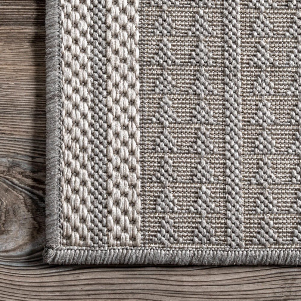 Iris Totem Indoor/Outdoor Flatweave Rug - From Where Finds - 