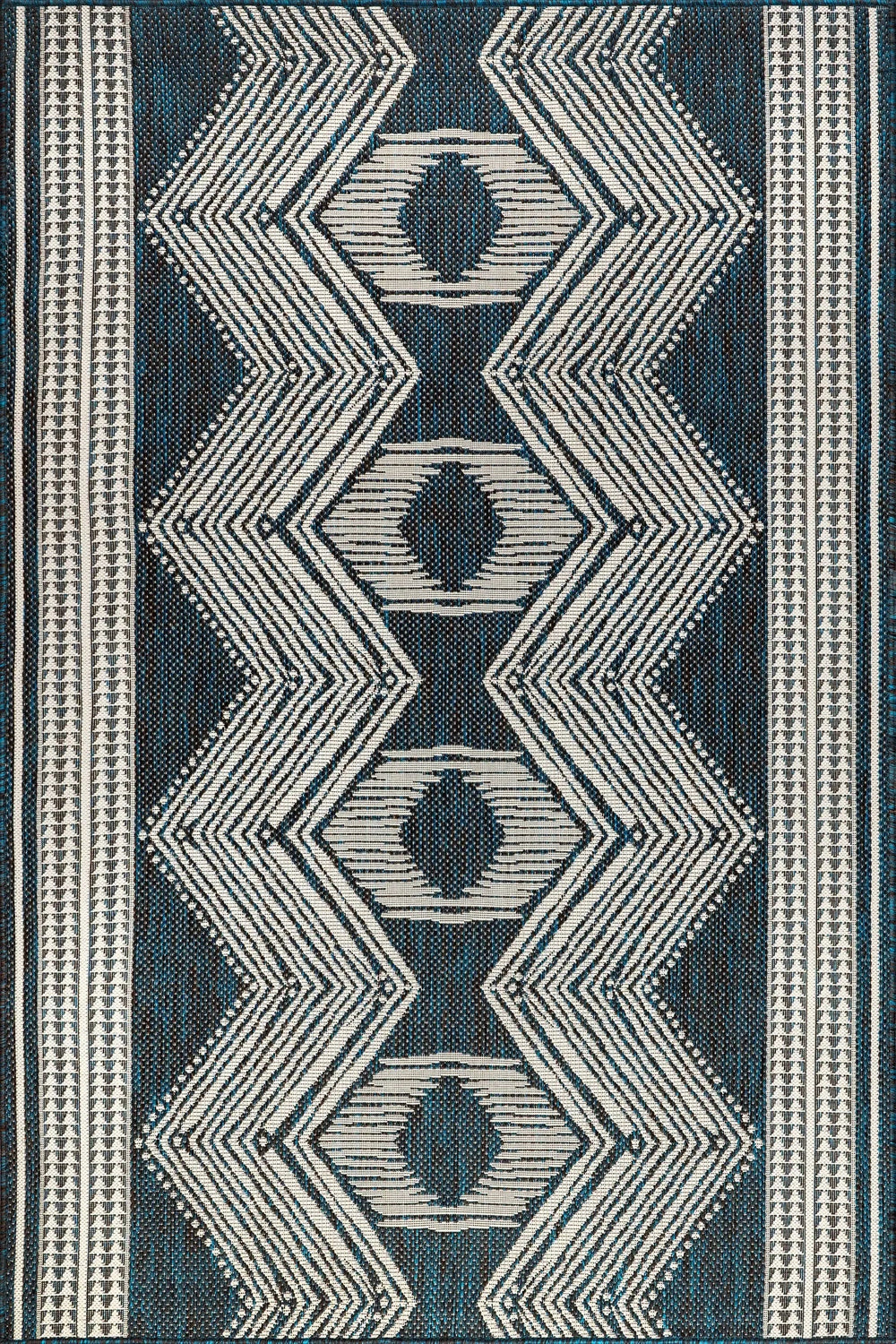 Iris Totem Indoor/Outdoor Flatweave Rug - From Where Finds - 