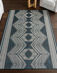Iris Totem Indoor/Outdoor Flatweave Rug - From Where Finds - 