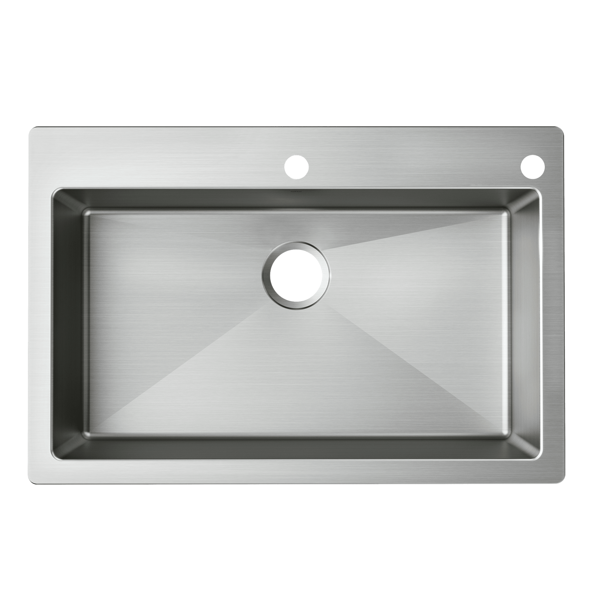 Islet 33"x22" Stainless Steel 18 - Gauge Single - Bowl Dual - Mount Sink - From Where Finds - 