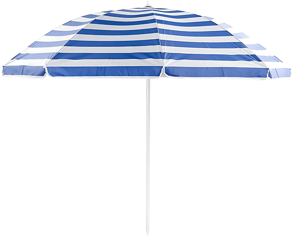 Italian Blue and White 6' Pole Umbrella - From Where - 