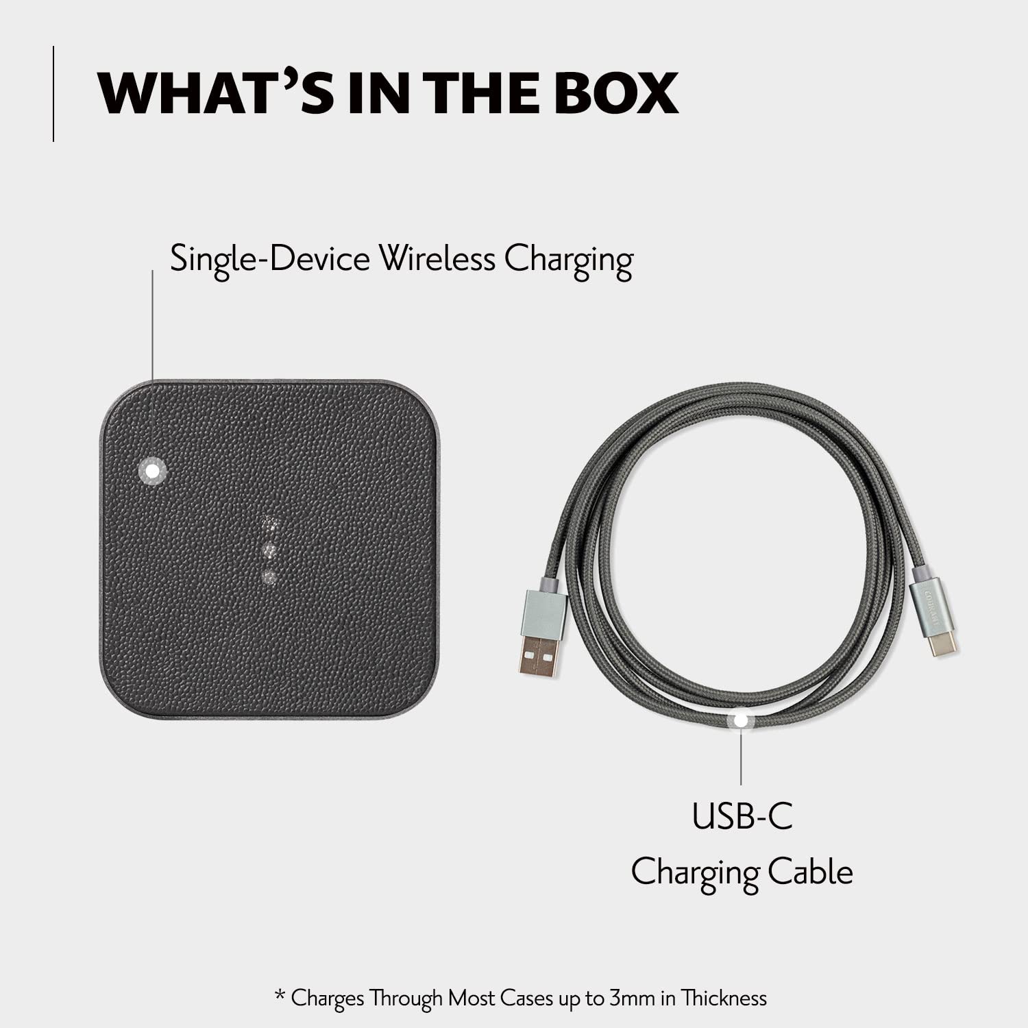 Italian Leather Wireless Charging Pad - From Where - 
