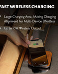 Italian Leather Wireless Charging Pad - From Where - 