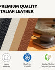 Italian Leather Wireless Charging Pad - From Where - 