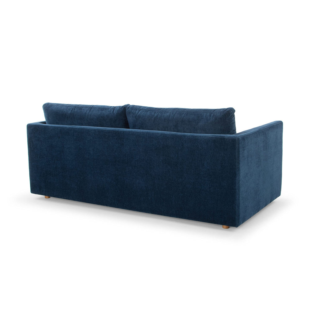 Italian Quality Sofa in Navy Blue - From Where - 