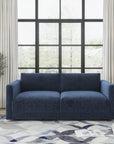 Italian Quality Sofa in Navy Blue - From Where - 