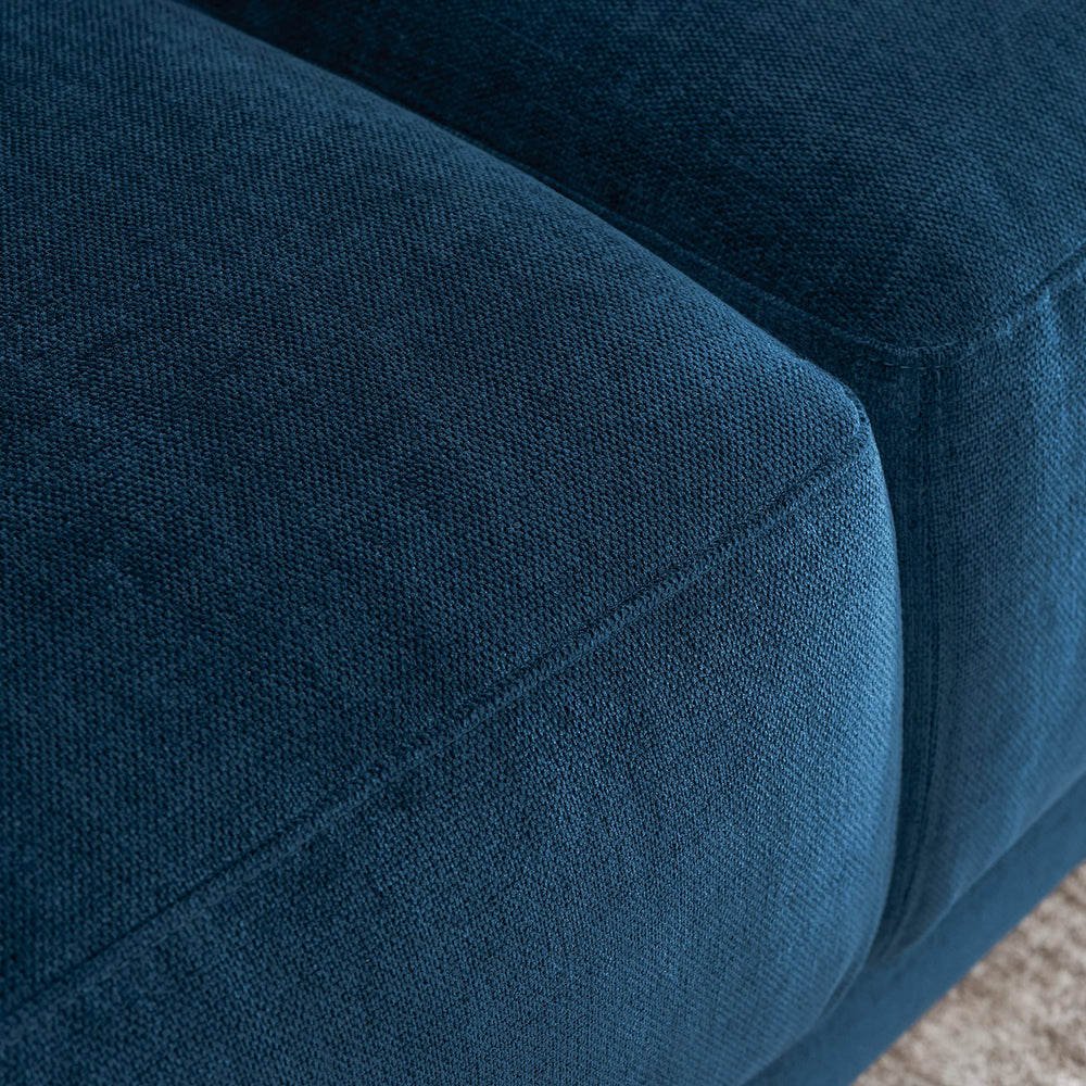 Italian Quality Sofa in Navy Blue - From Where - 