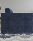 Italian Quality Sofa in Navy Blue - From Where - 