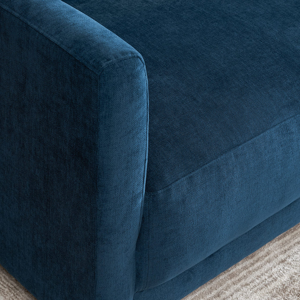 Italian Quality Sofa in Navy Blue - From Where - 