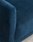 Italian Quality Sofa in Navy Blue - From Where - 