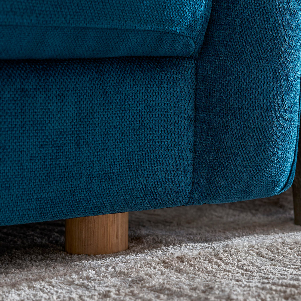 Italian Quality Sofa in Navy Blue - From Where - 