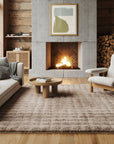 Ivana Checkered Plush Cloud Washable Rug - From Where Finds - 